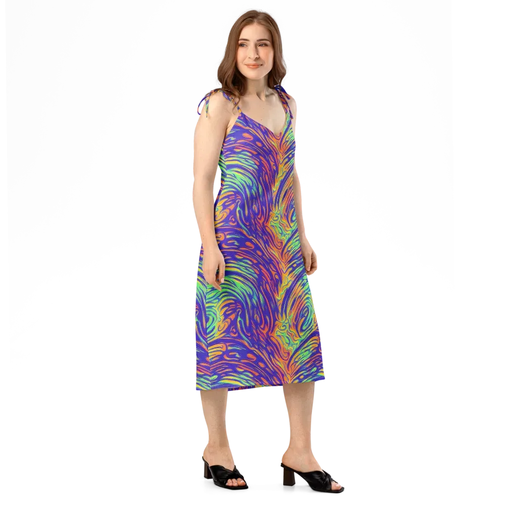 Kinetic Prism on Slip Dress — Right Front