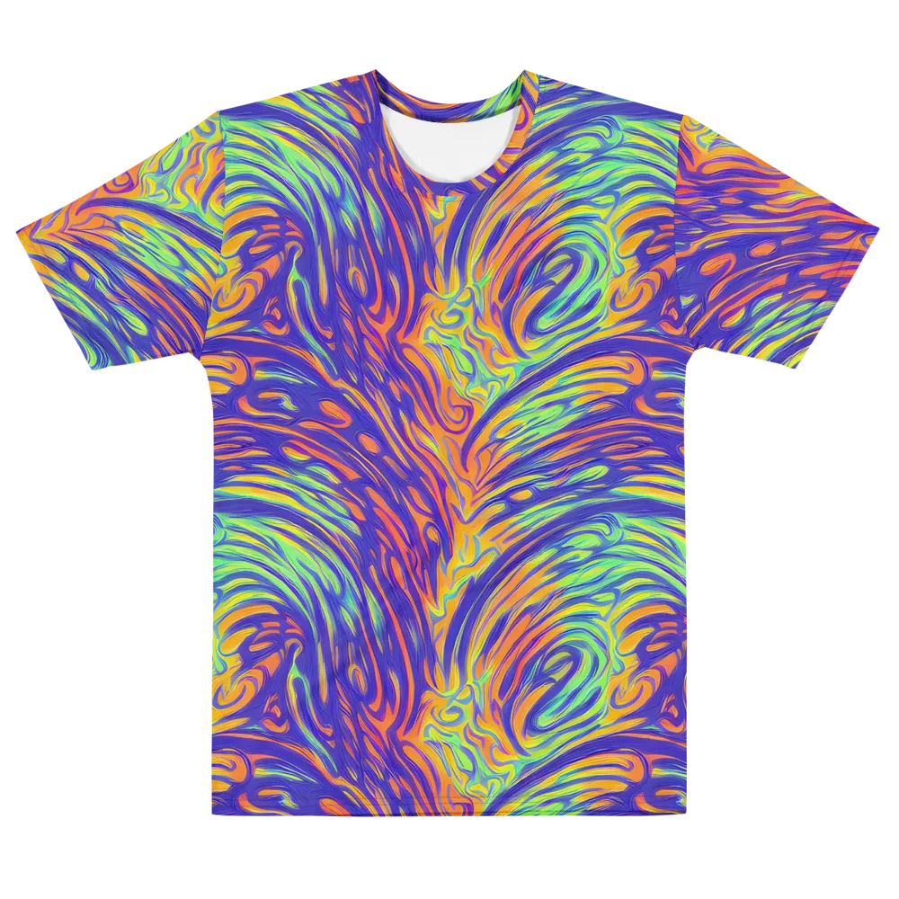 Kinetic Prism on Men's Cotton Crew Neck T-Shirt — Front