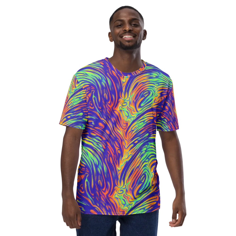 Kinetic Prism on Men's Crew Neck T-Shirt — Front