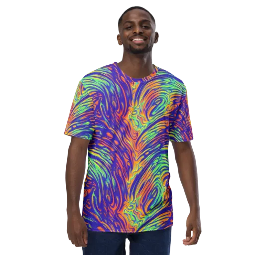 Kinetic Prism on a Men's Crew Neck T-Shirt