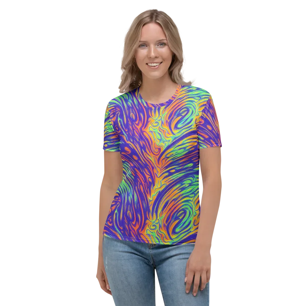 Kinetic Prism on Women's Crew Neck T-Shirt — Front