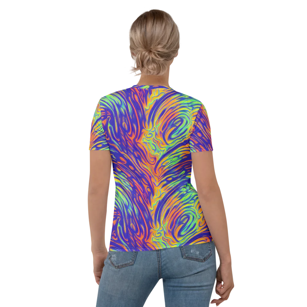 Kinetic Prism on Women's Crew Neck T-Shirt — Back