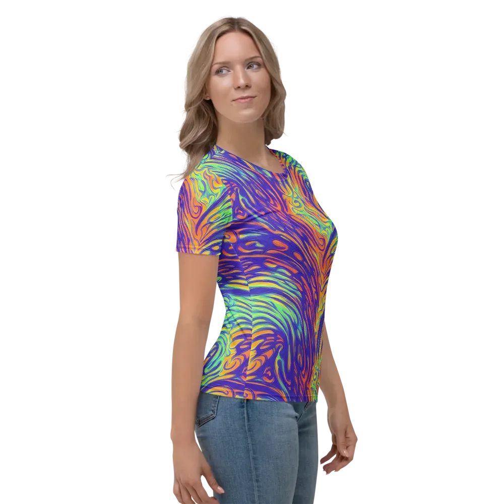 Kinetic Prism on Women's Crew Neck T-Shirt — Right