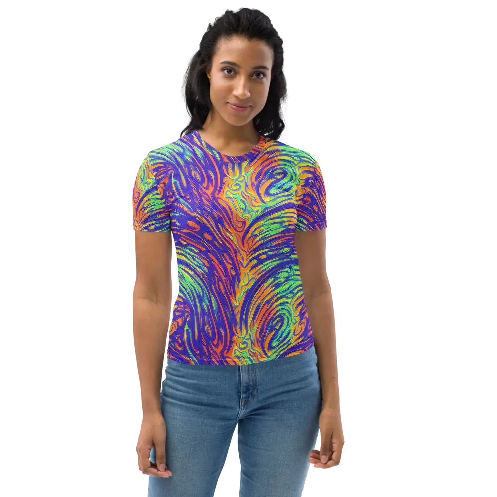 Kinetic Prism on Women's Crew Neck T-Shirt — Front