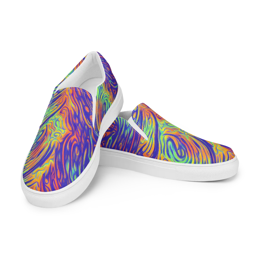 Kinetic Prism on Men's Slip-On Canvas Shoes — Left Front