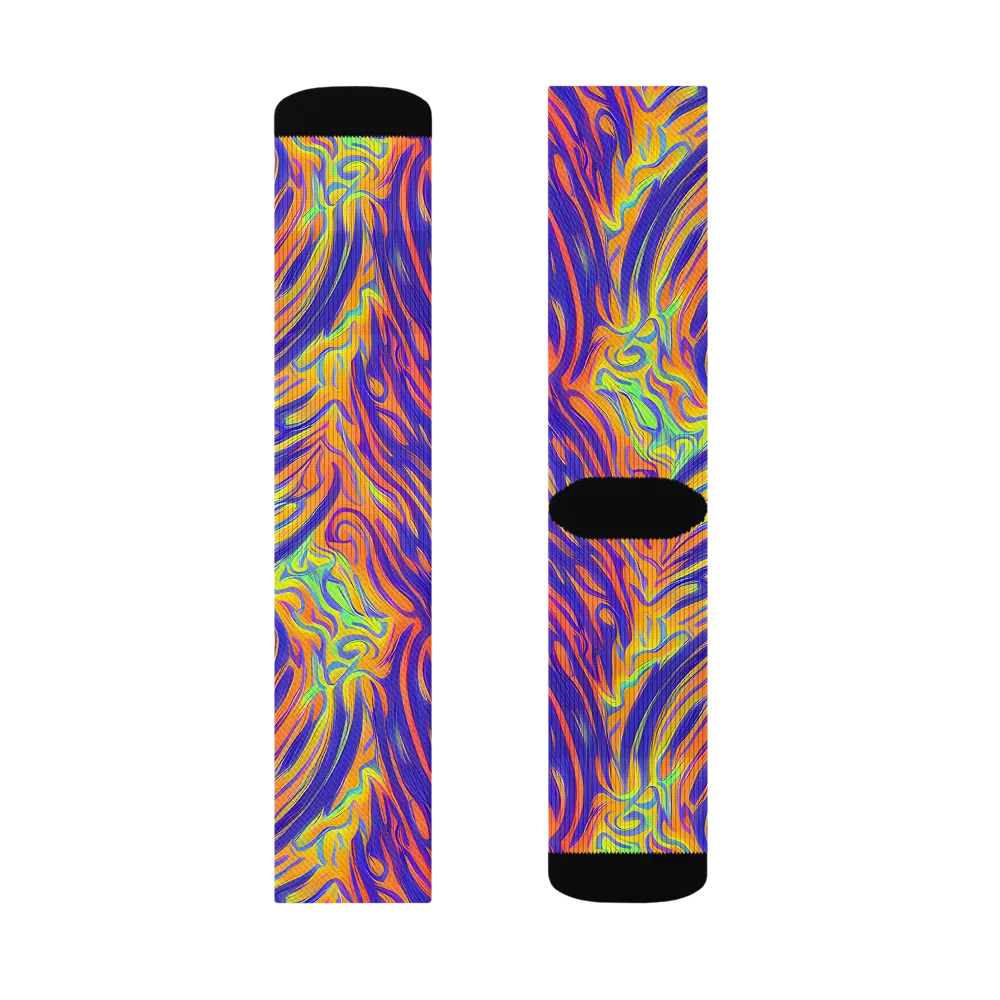 Kinetic Prism on Socks — Left Sock