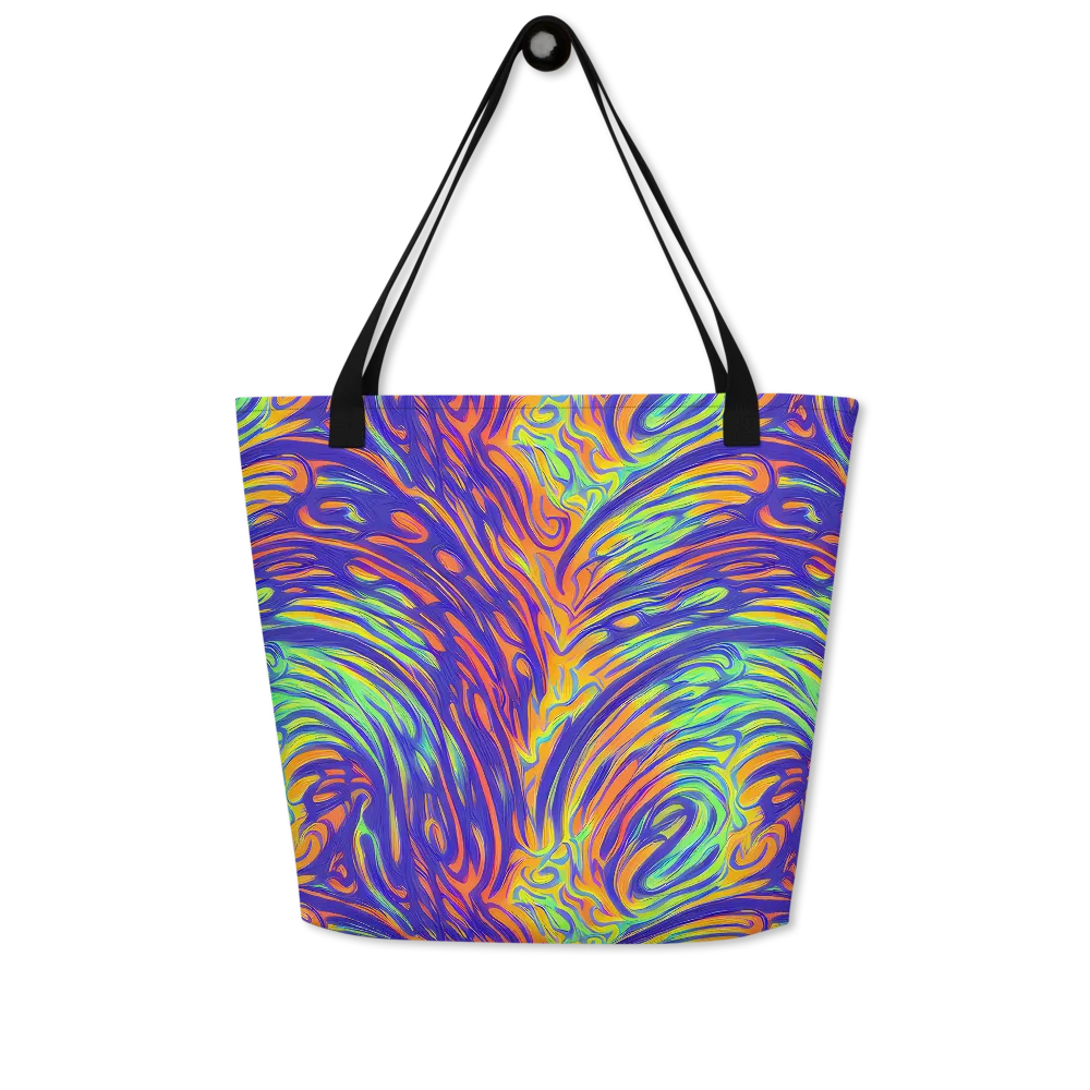 Kinetic Prism on Large Tote Bag W/ Pocket — Front