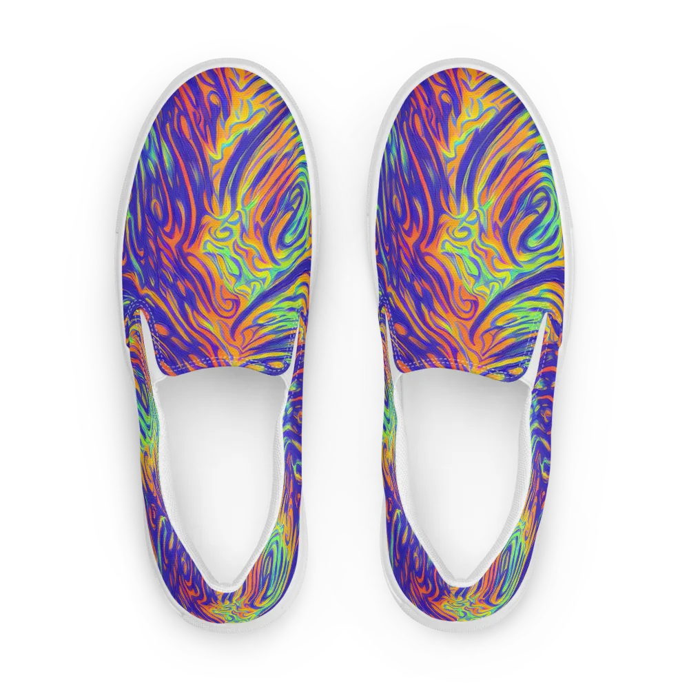 Kinetic Prism on Women's Slip-On Canvas Shoes — Front