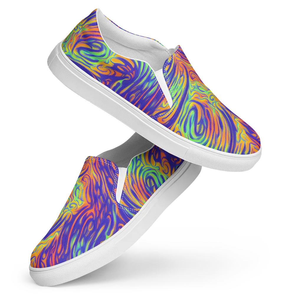 Kinetic Prism on Women's Slip-On Canvas Shoes — Front