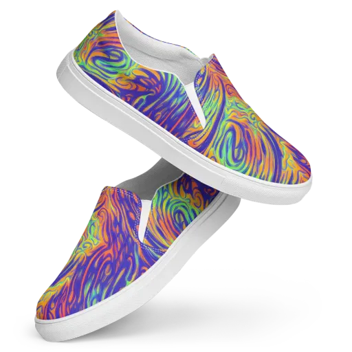Kinetic Prism on a Women's Slip-On Canvas Shoes