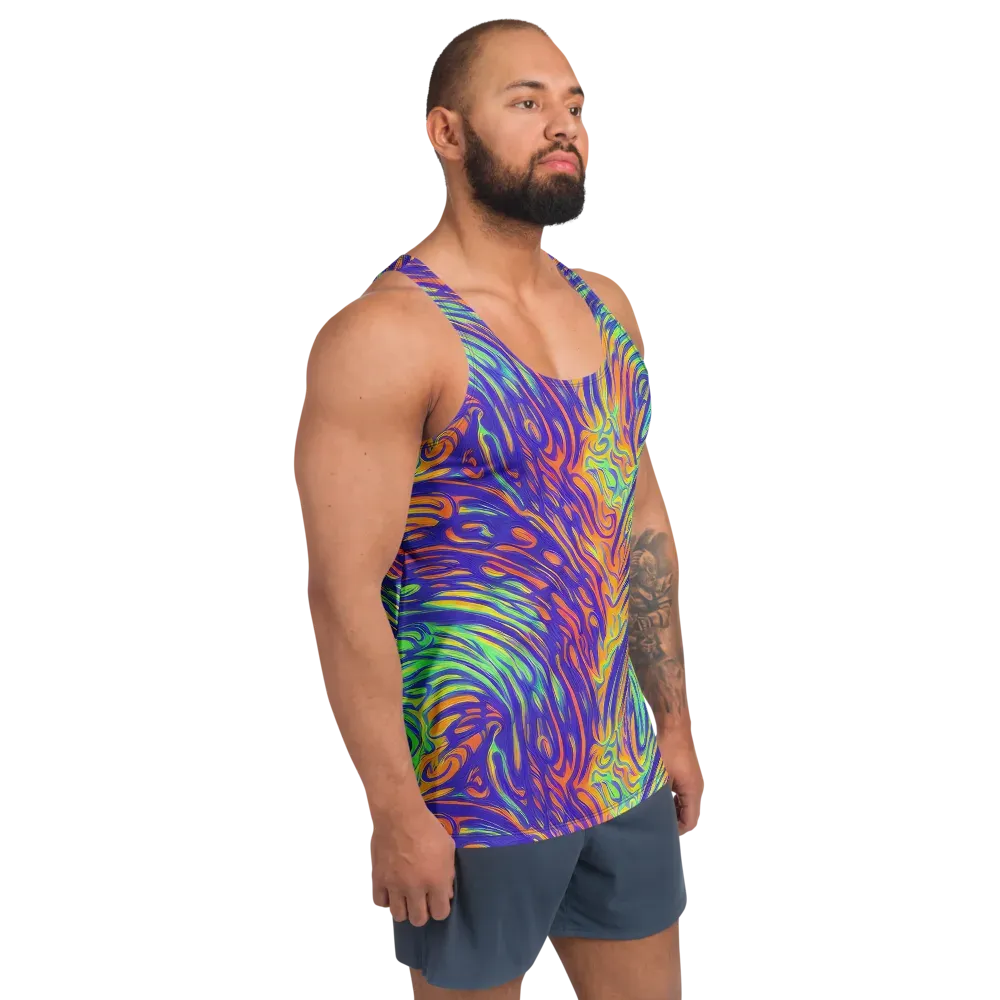 Kinetic Prism on Men's Tank Top — Right Front