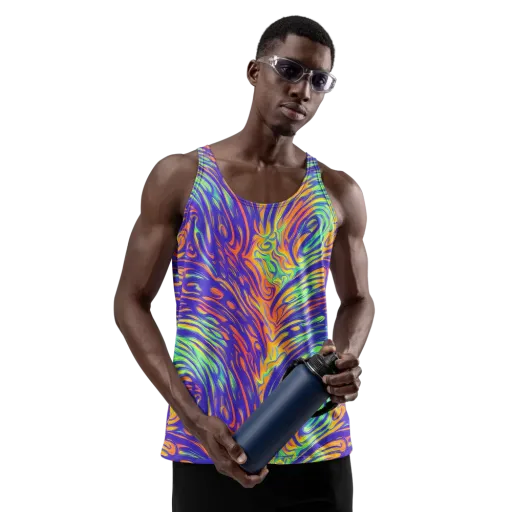 Kinetic Prism on a Men's Tank Top