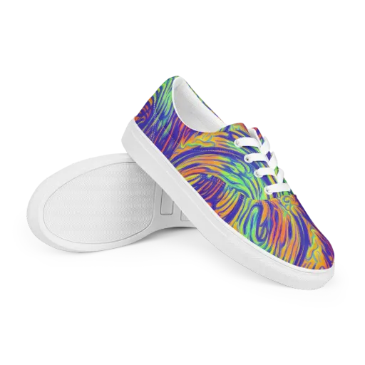 Kinetic Prism on a Men's Lace-Up Canvas Shoes