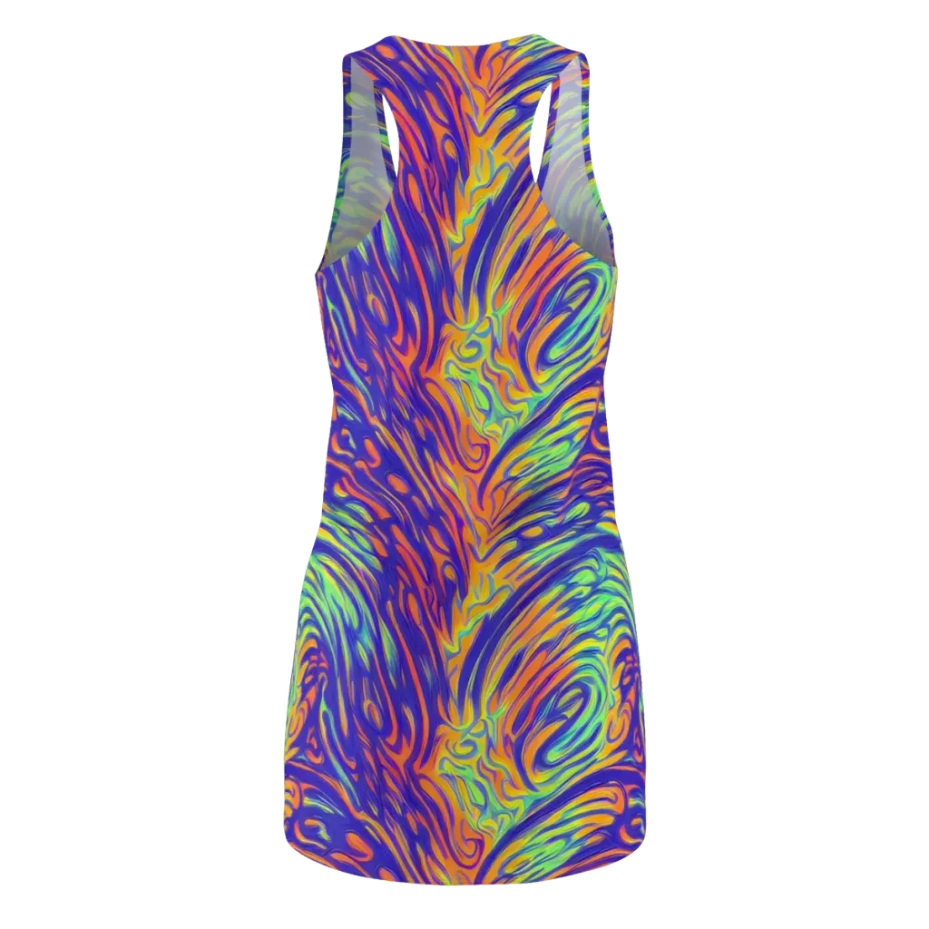 Kinetic Prism on Racerback Dress — Back