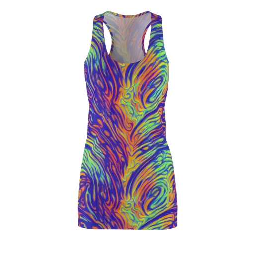 Kinetic Prism on a Racerback Dress