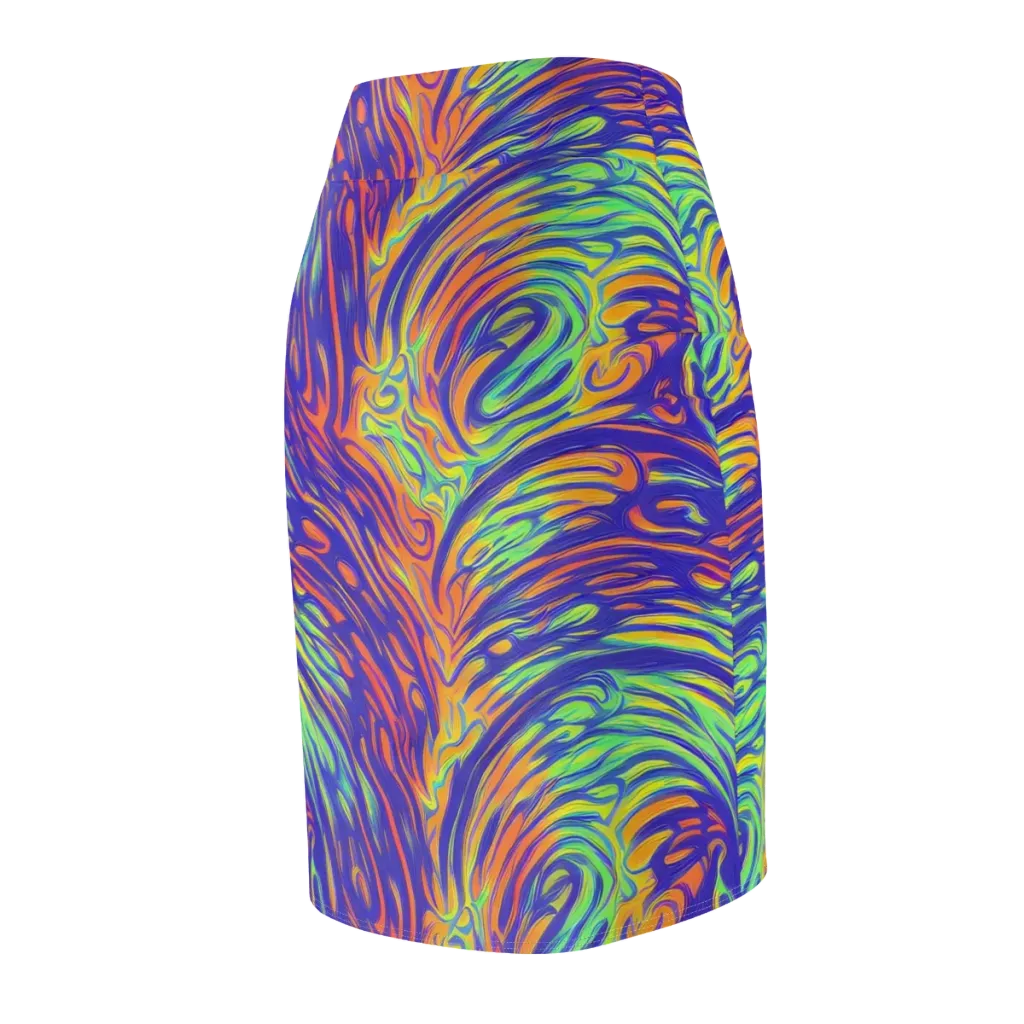 Kinetic Prism on Pencil Skirt — Back Side
