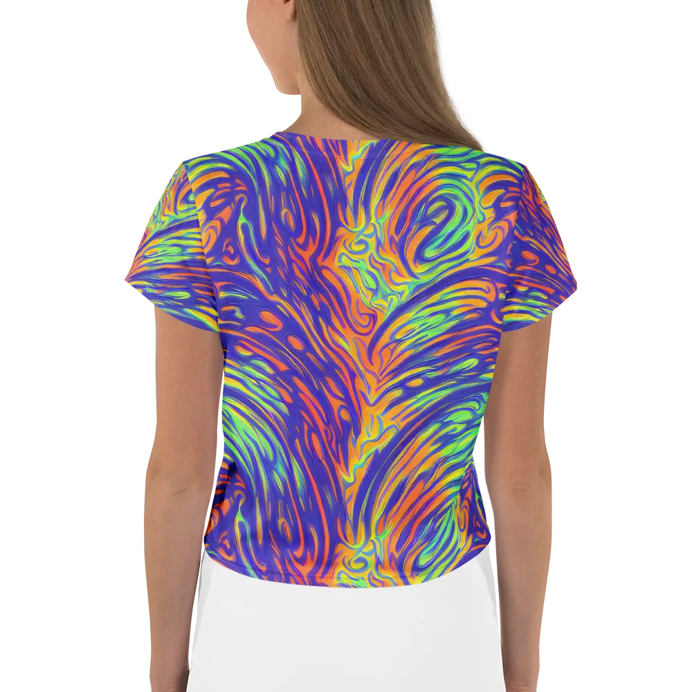 Kinetic Prism on Crop Tee — Back