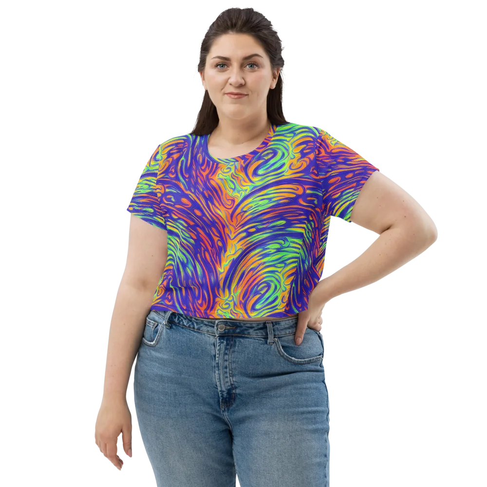 Kinetic Prism on Crop Tee — Front