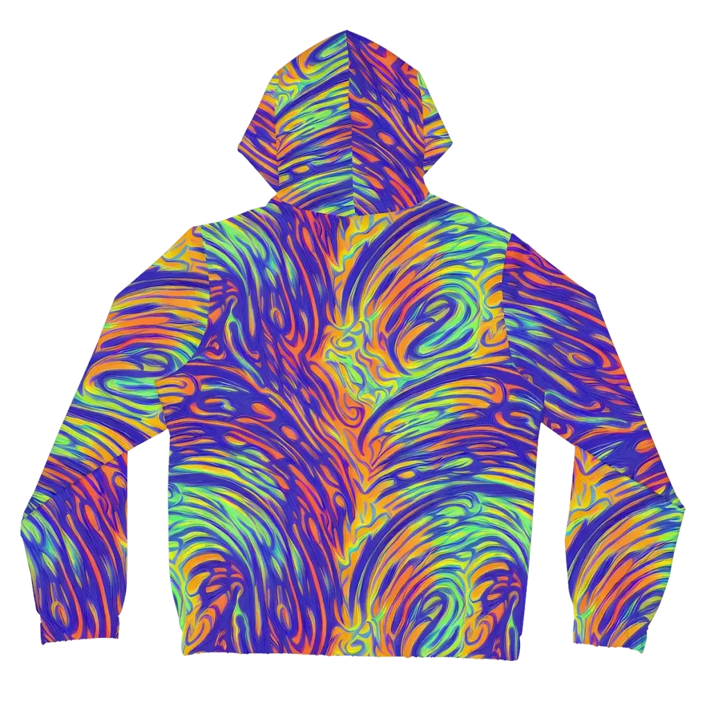 Kinetic Prism on Women's Full-Zip Hoodie — Back