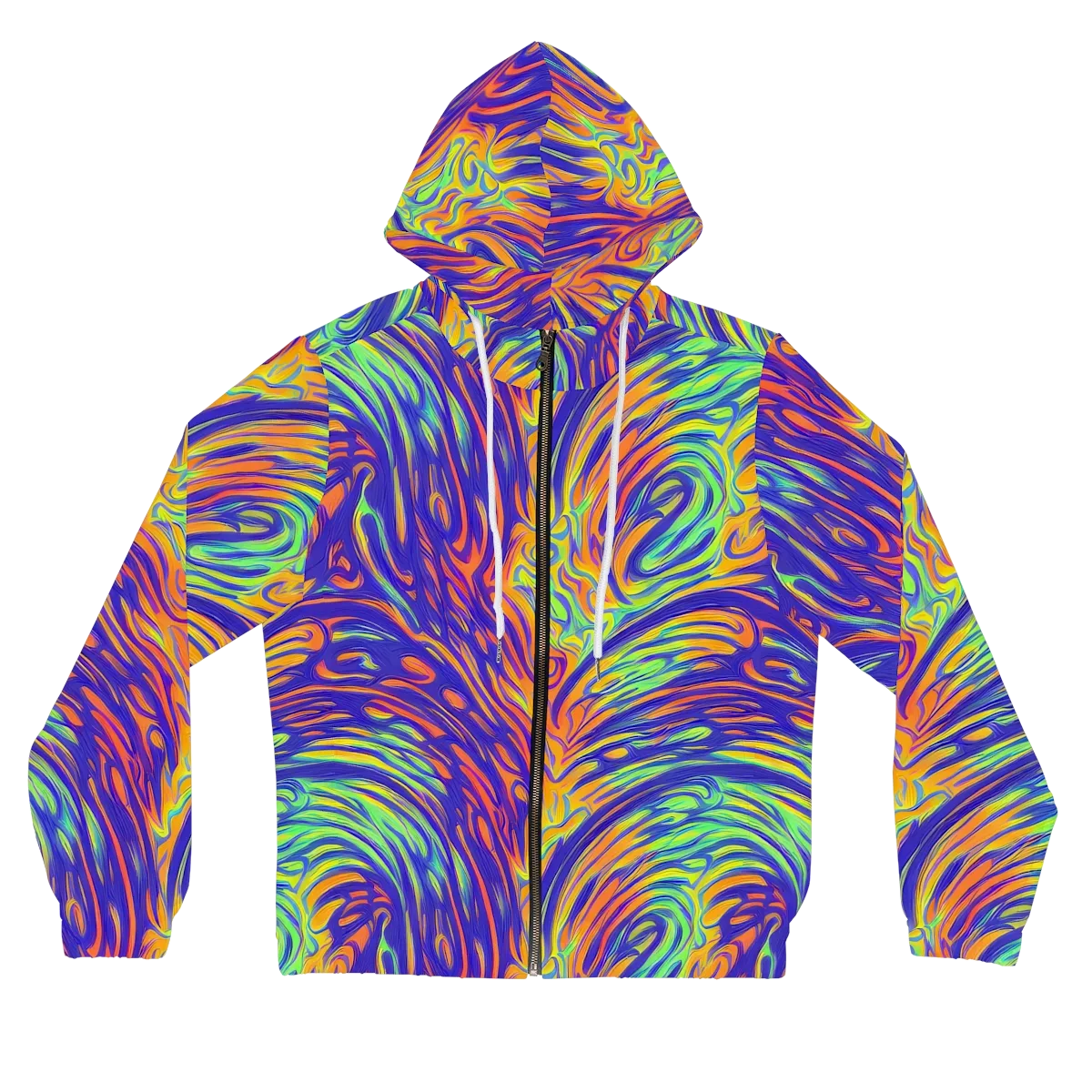 Kinetic Prism on Women's Full-Zip Hoodie — Front
