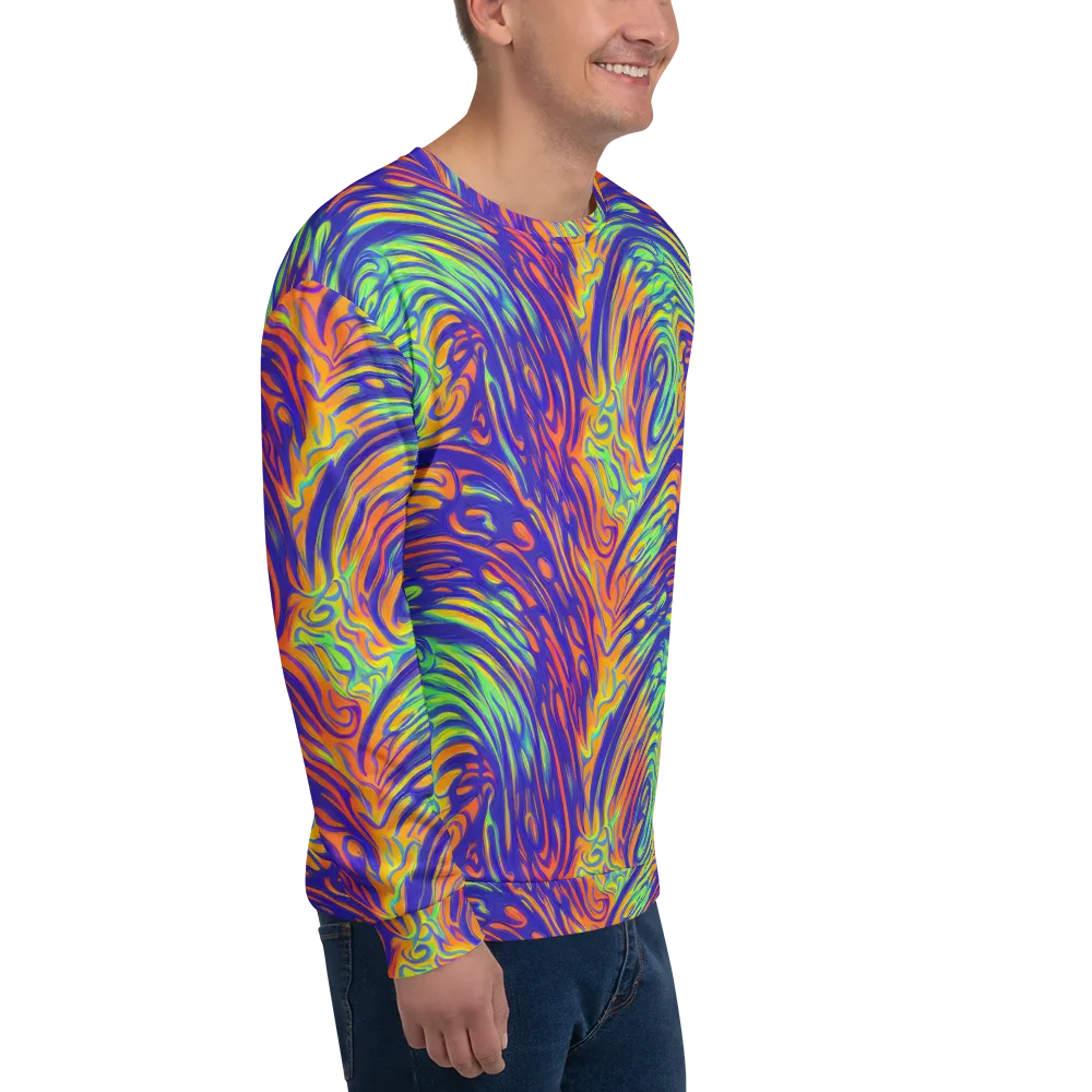 Kinetic Prism on Sweatshirt — Right Front