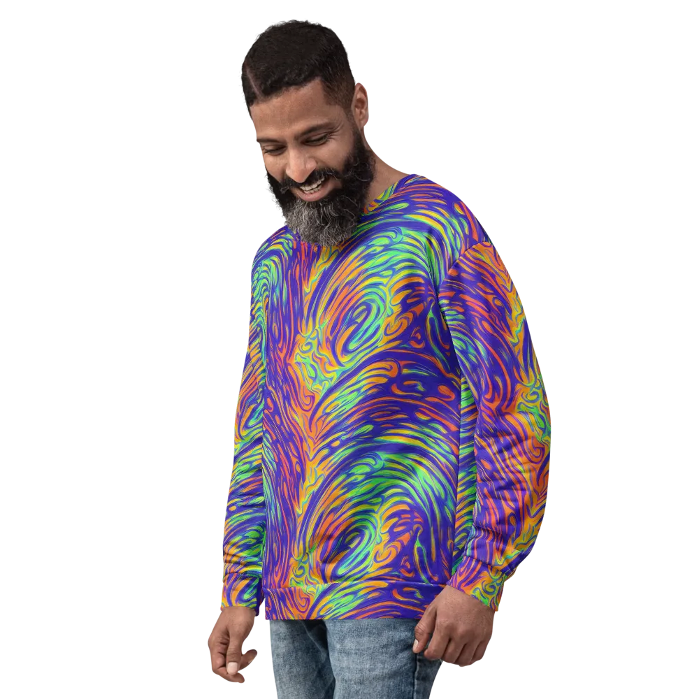 Kinetic Prism on Sweatshirt — Left Front