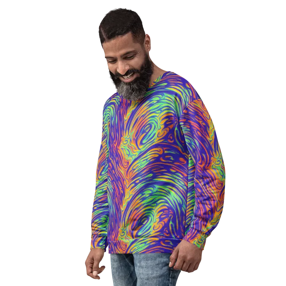 Kinetic Prism on Sweatshirt — Left Front
