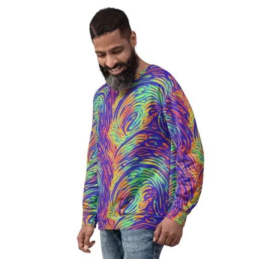 Kinetic Prism on a Sweatshirt