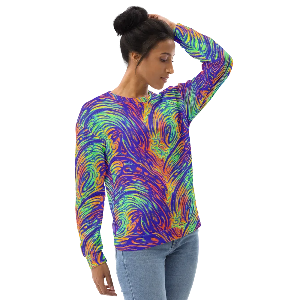 Kinetic Prism on Sweatshirt — Right Front