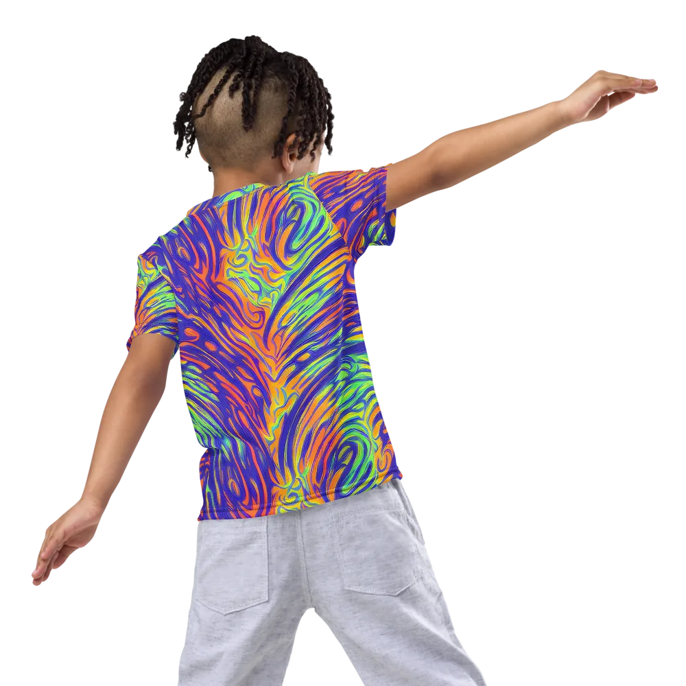 Kinetic Prism on Kids Crew Neck T-Shirt — Back