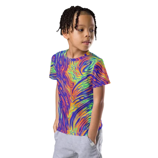 Kinetic Prism on a Kids Crew Neck T-Shirt