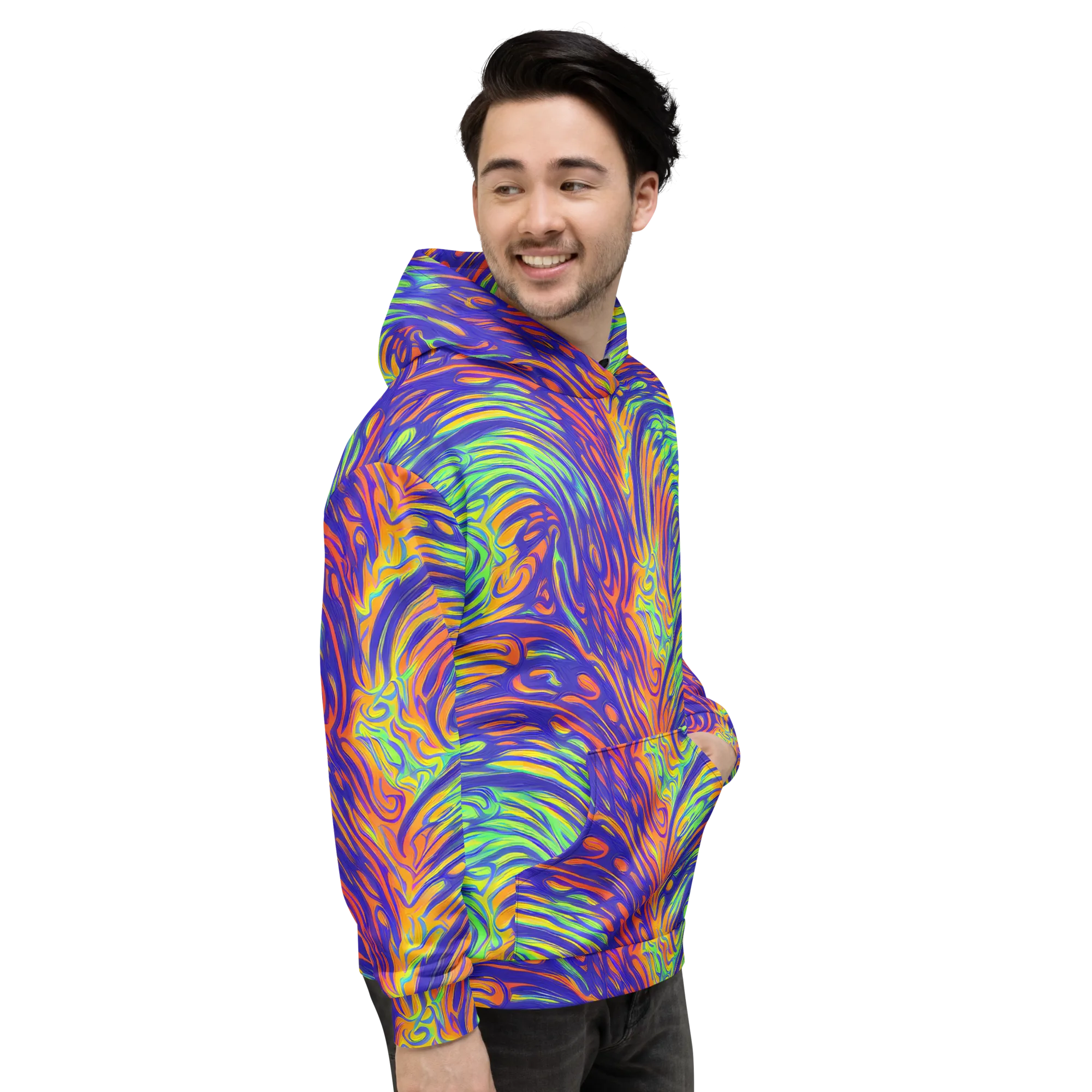 Kinetic Prism on Hoodie — Right