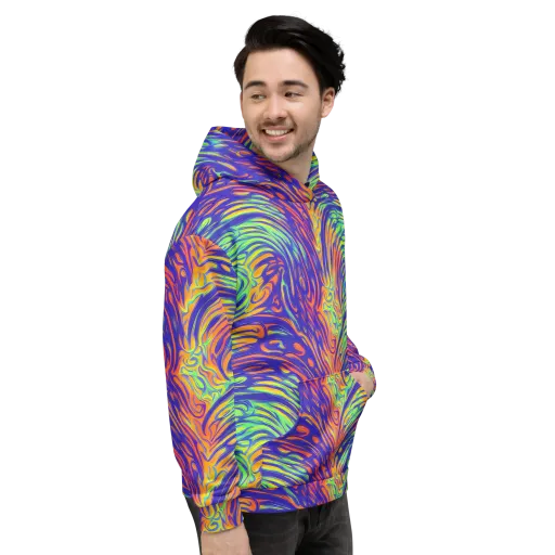 Kinetic Prism on a Hoodie
