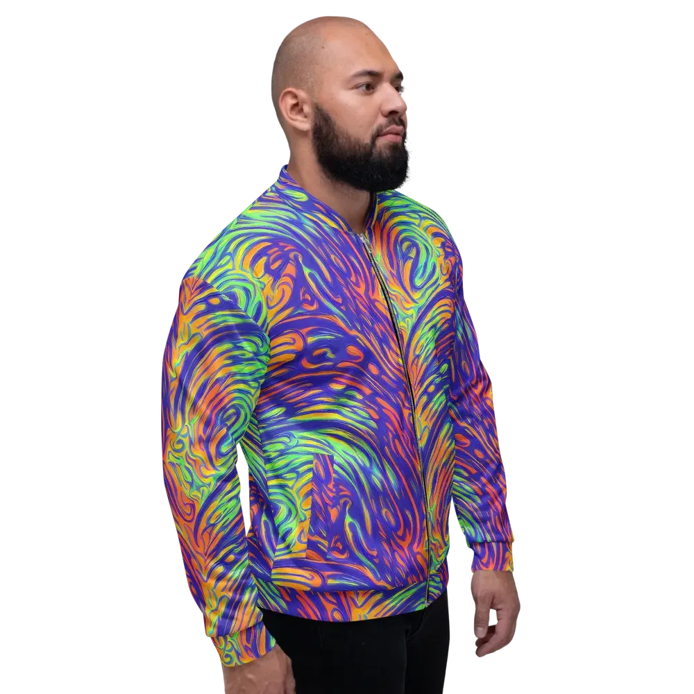 Kinetic Prism on Bomber Jacket — Right