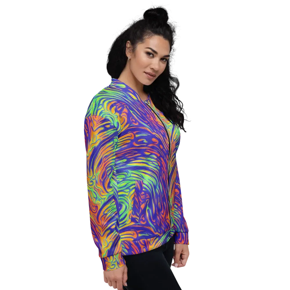 Kinetic Prism on Bomber Jacket — Right