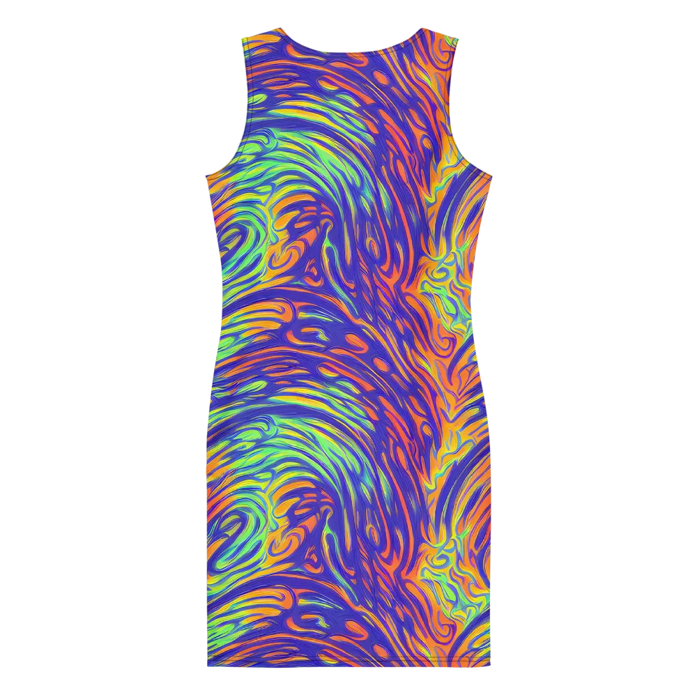 Kinetic Prism on Bodycon Dress — Back