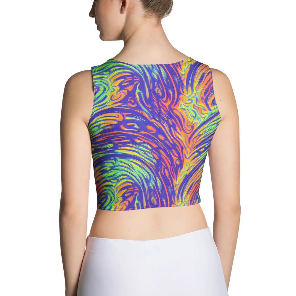 Kinetic Prism on Crop Top — Back