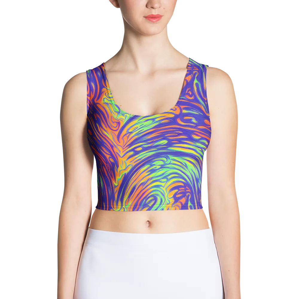 Kinetic Prism on Crop Top — Front