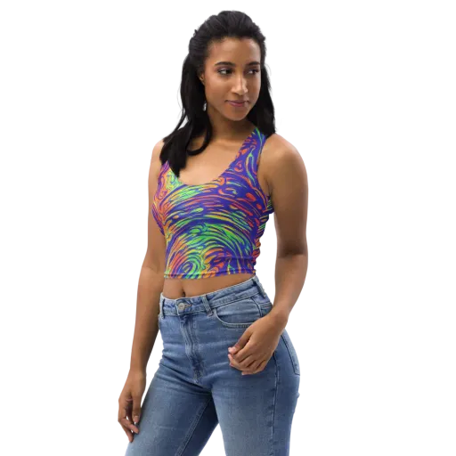 Kinetic Prism on a Crop Top
