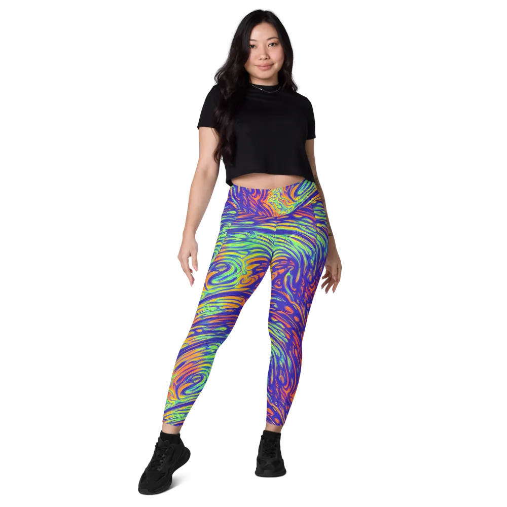 Kinetic Prism on Leggings with Pockets — Front