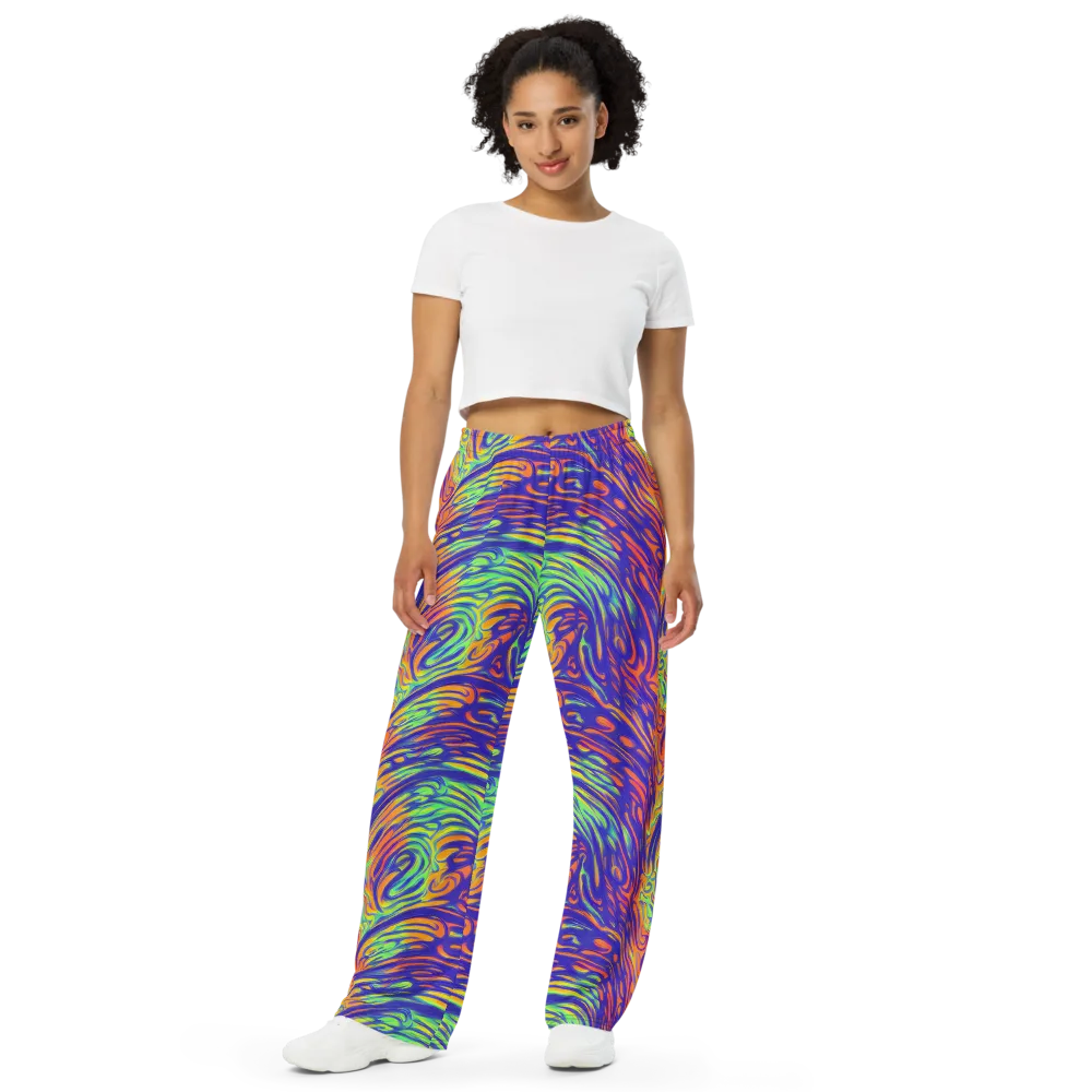 Kinetic Prism on Wide-Leg Pants — Front