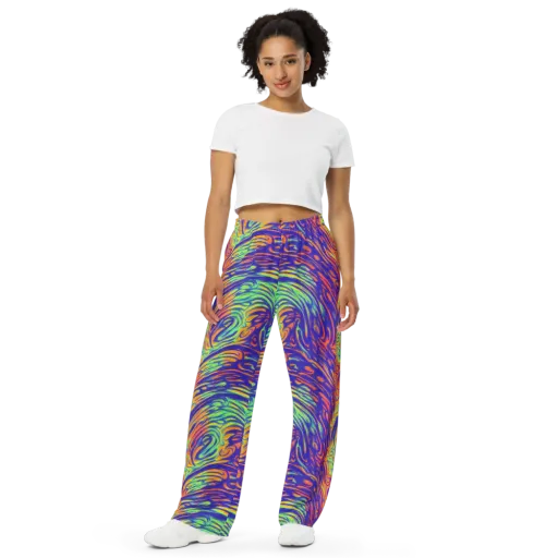 Kinetic Prism on a Wide-Leg Pants