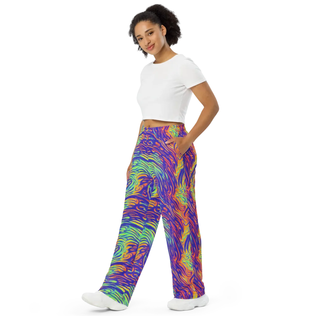 Kinetic Prism on Wide-Leg Pants — Left Front