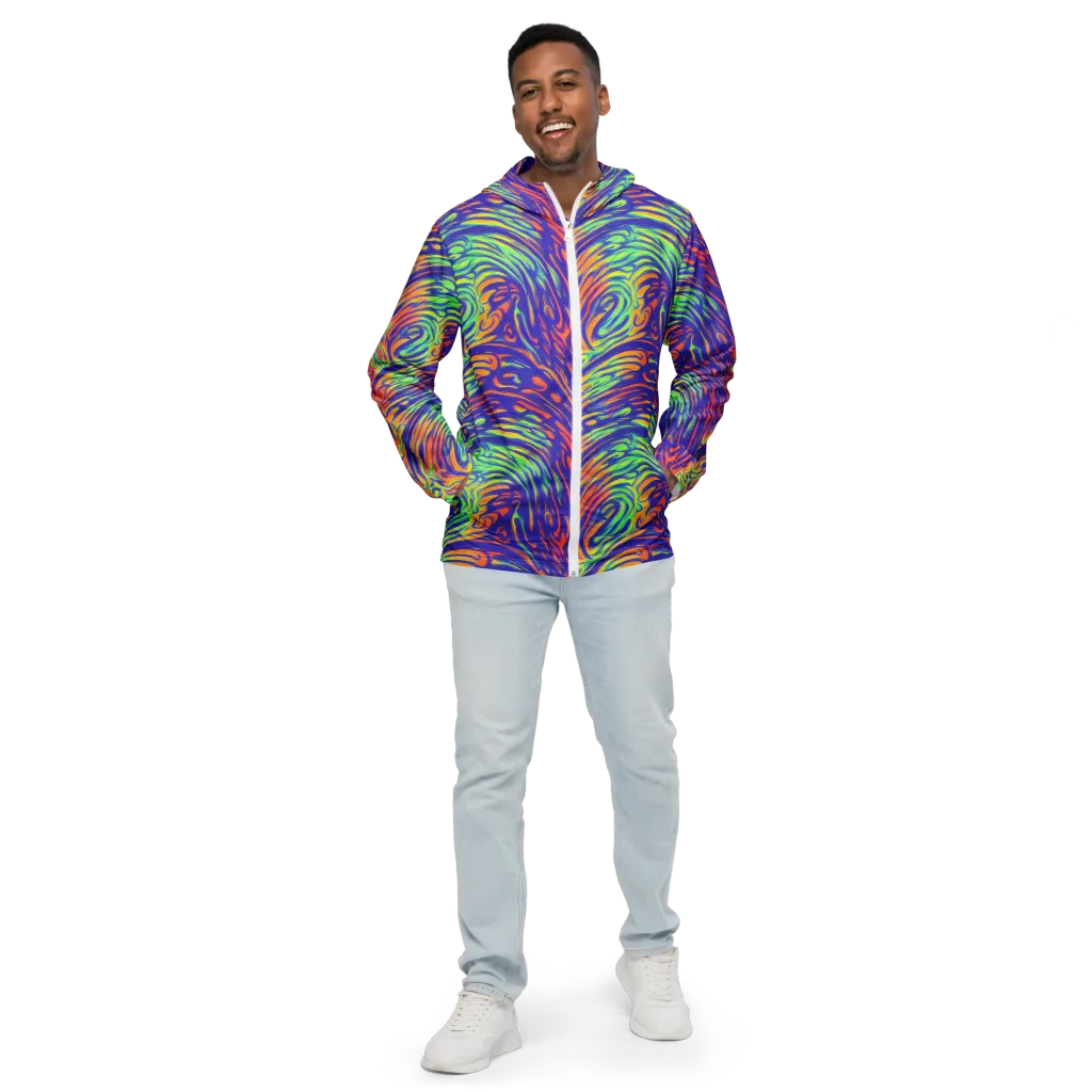 Kinetic Prism on Men's Windbreaker — Front