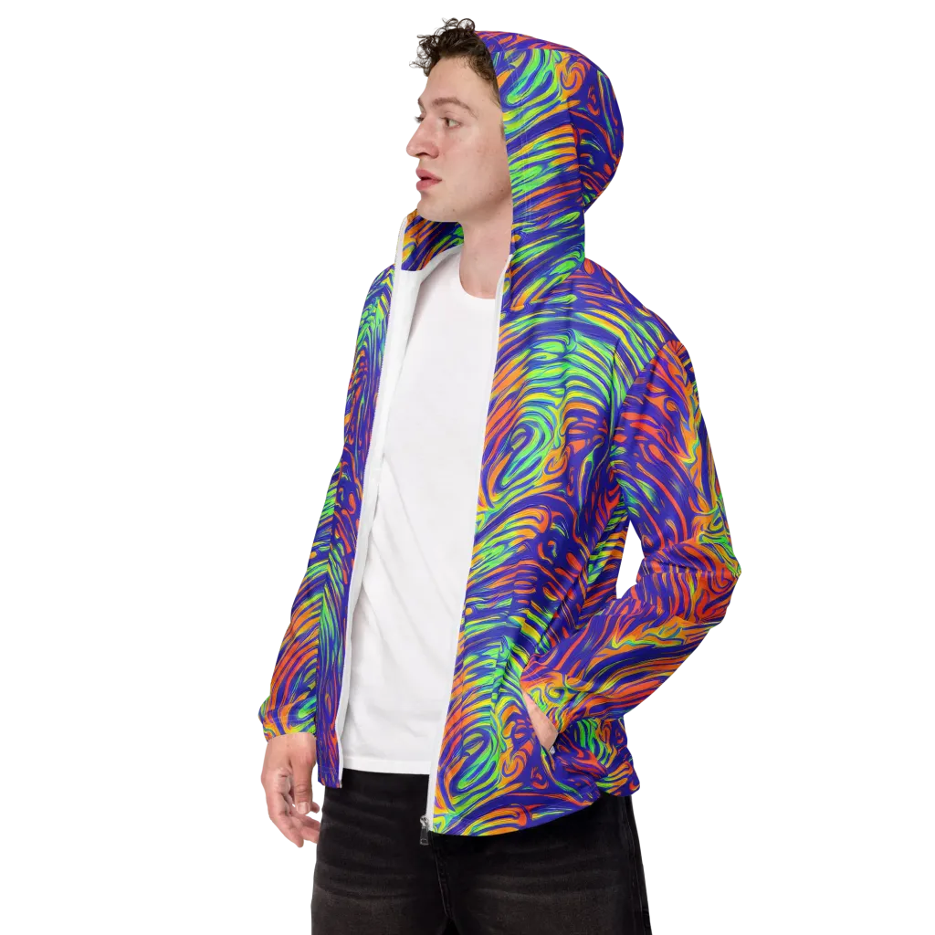 Kinetic Prism on Men's Windbreaker — Left Front