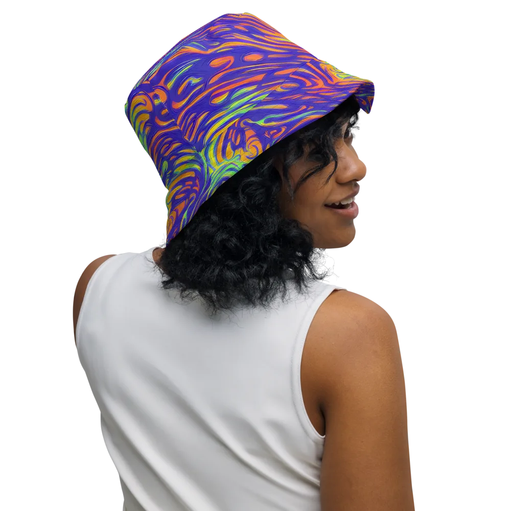 Kinetic Prism on Reversible Bucket Hat — Right Outside