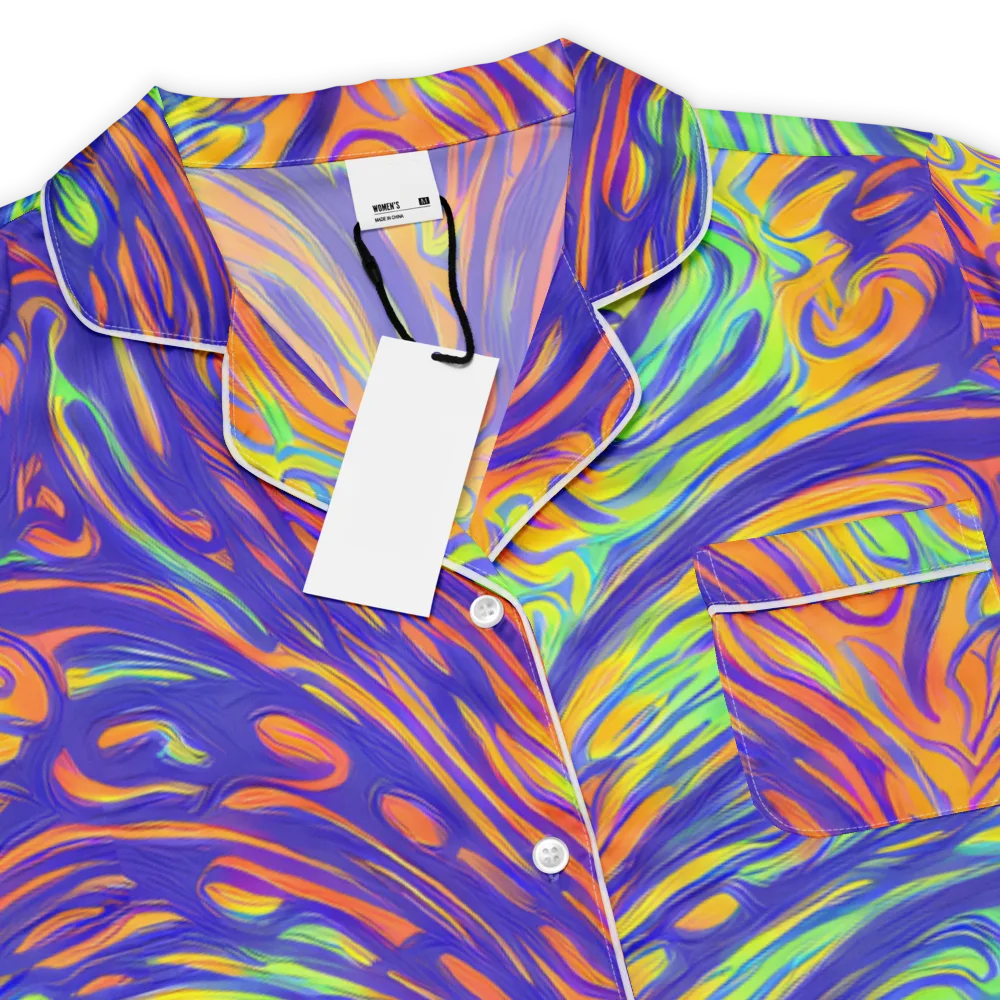 Kinetic Prism on Women's Short Sleeve Pajama Top — Product details