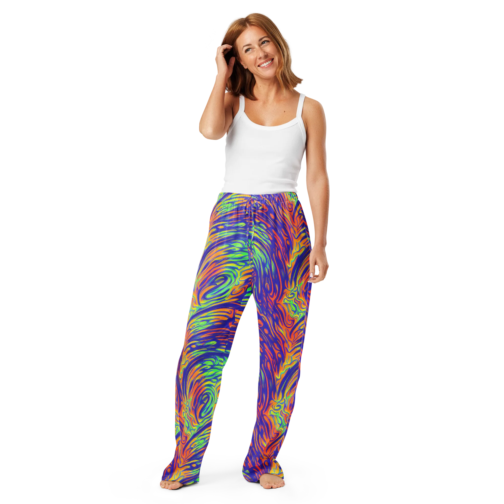 Kinetic Prism on Women's Pajama Pants — Front