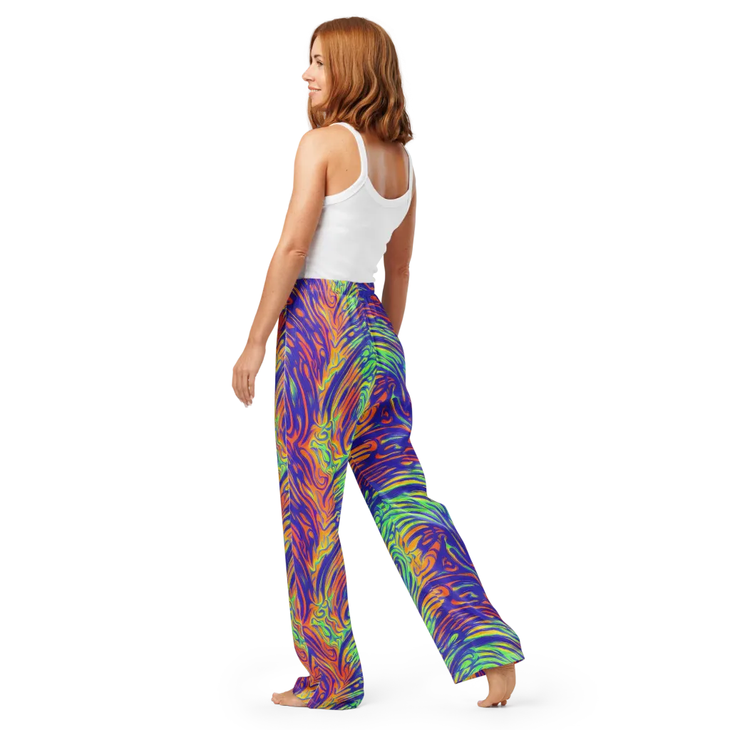 Kinetic Prism on Women's Pajama Pants — Back