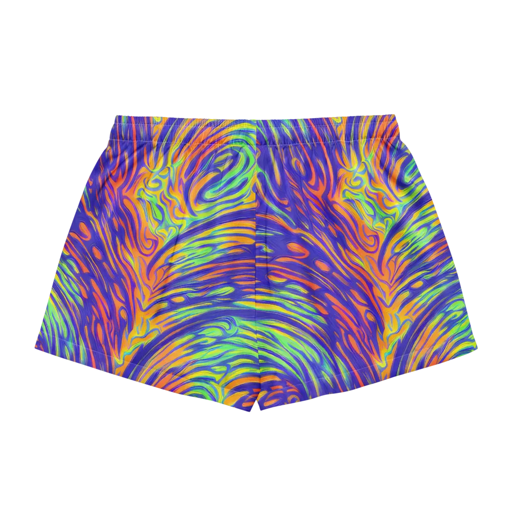Kinetic Prism on Women's Pajama Shorts — Back
